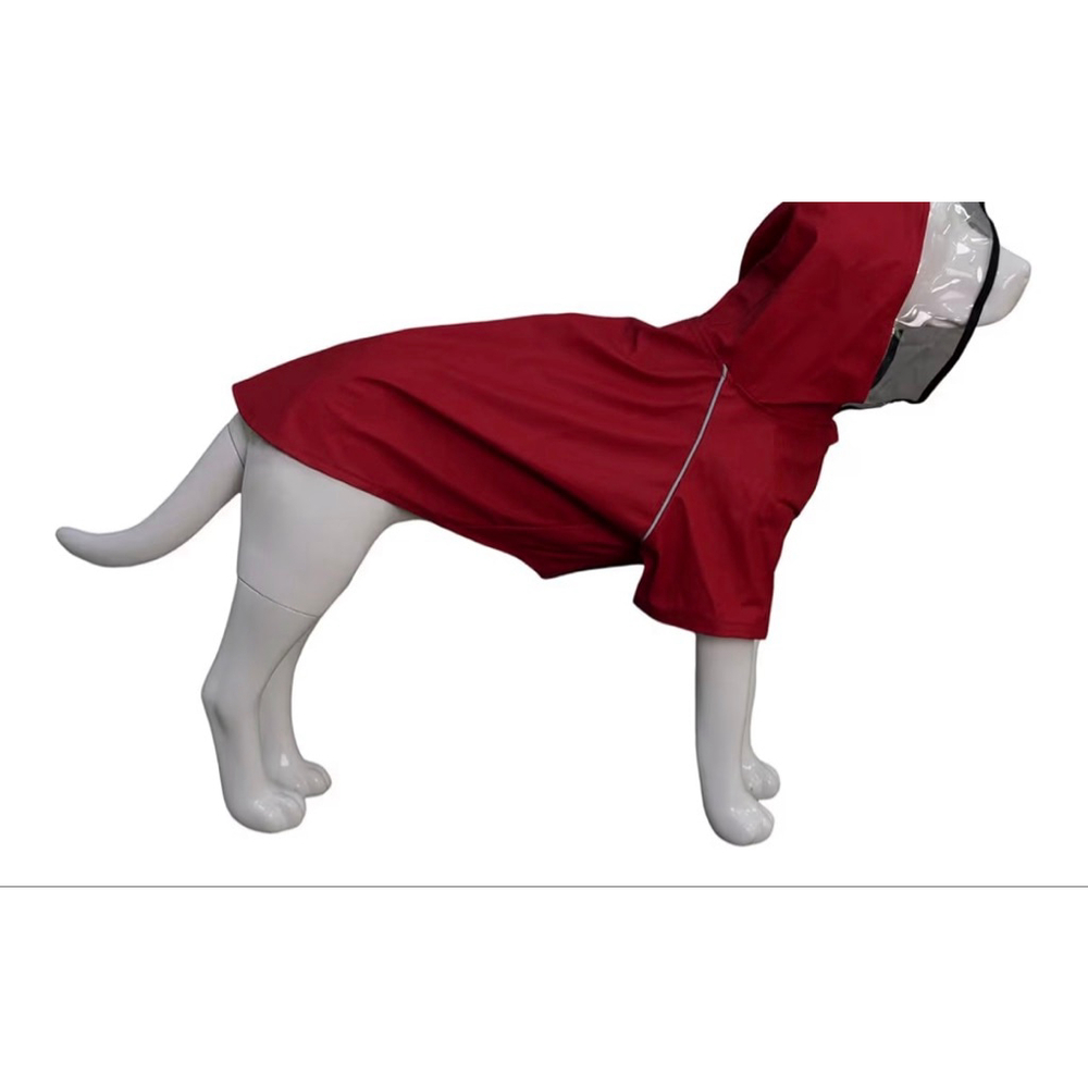 NEW Dog Raincoat Waterproof Hood Dog Raincoat Reflective XL